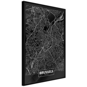 Plan miasta: Bruksela (ciemny)