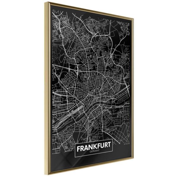 Plan miasta: Frankfurt (ciemny)