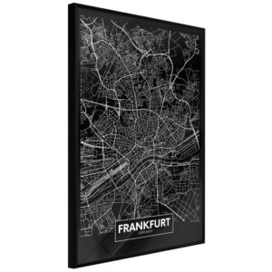 Plan miasta: Frankfurt (ciemny)