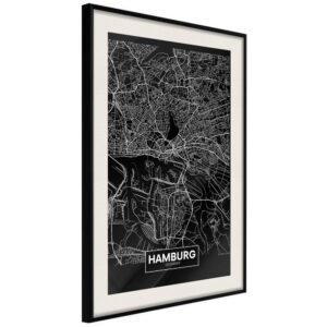 Plan miasta: Hamburg (ciemny)