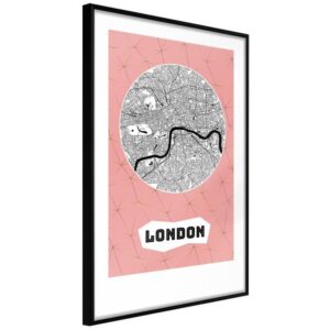 Plan miasta: Londyn (różowy)