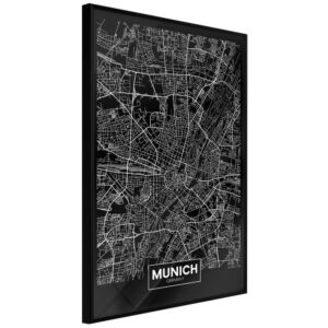 Plan miasta: Monachium (ciemny)