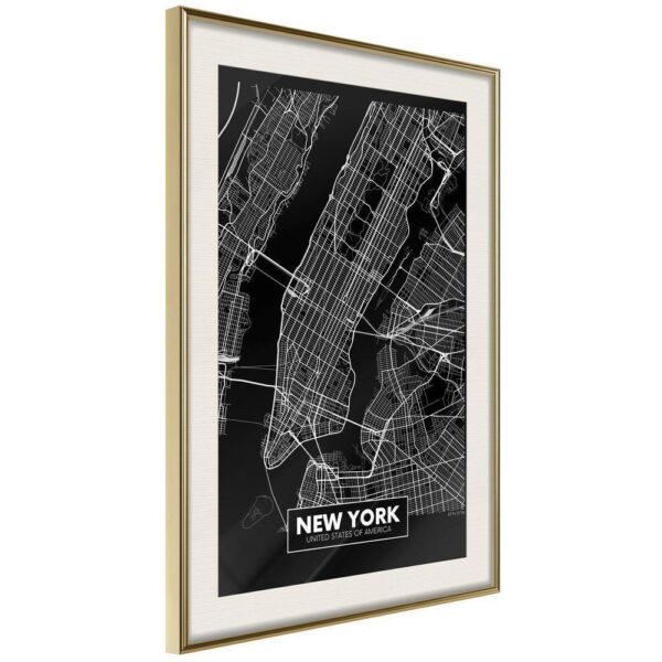 Plan miasta: Nowy Jork (ciemny)