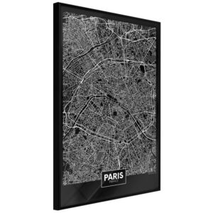 Plan miasta: Paryż (ciemny)