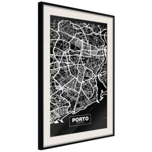 Plan miasta: Porto (ciemny)