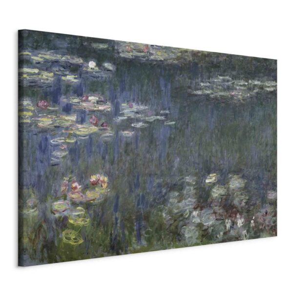 Obraz - Nenufary (lilie wodne): zielone refleksy (Claude Monet)