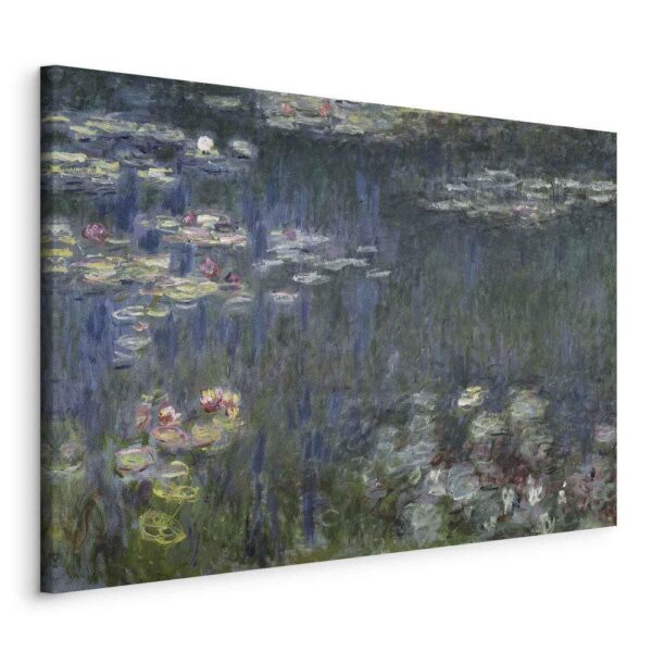 Obraz - Nenufary (lilie wodne): zielone refleksy (Claude Monet)