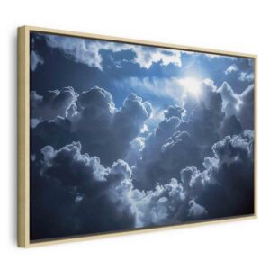 Obraz - Ożywiona sceneria: Słońce walczące z chmurami