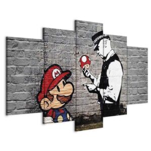 Obraz - Super Mario Mushroom Cop (Banksy)