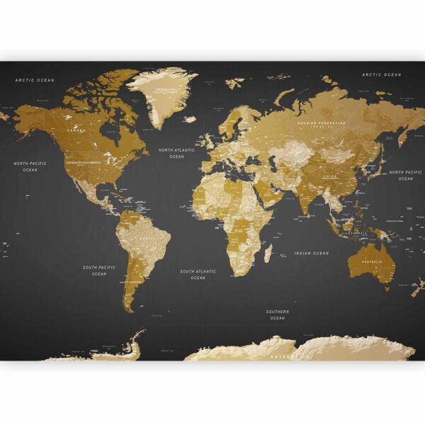 Fototapeta - Mapa świata: Nowoczesna geografia