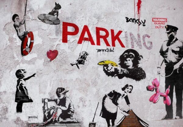 Fototapeta - Różnorodność graffity (Banksy)