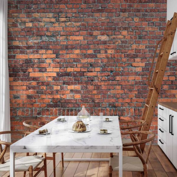 Fototapeta - Vintage Wall (Red Brick)