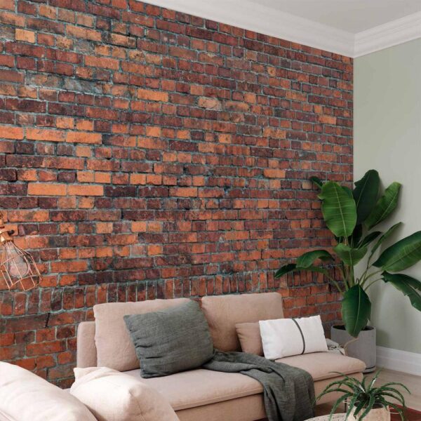 Fototapeta - Vintage Wall (Red Brick)