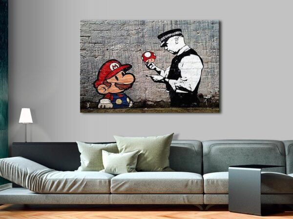 Obraz - Mario and Cop by Banksy