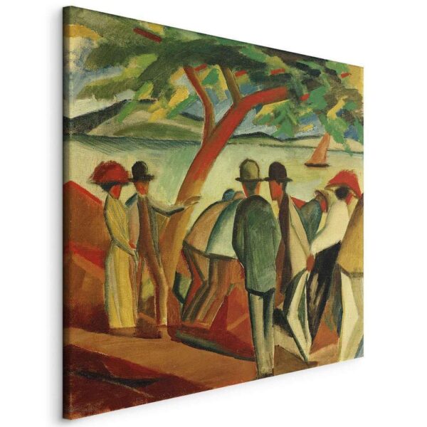 Obraz - Spaziergänger am See (August Macke)