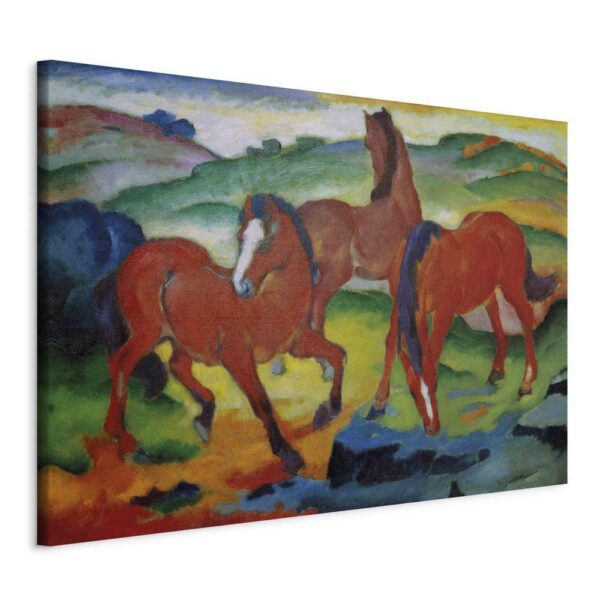 Obraz - The Red Horses (Grazing Horses IV) (Franz Marc)