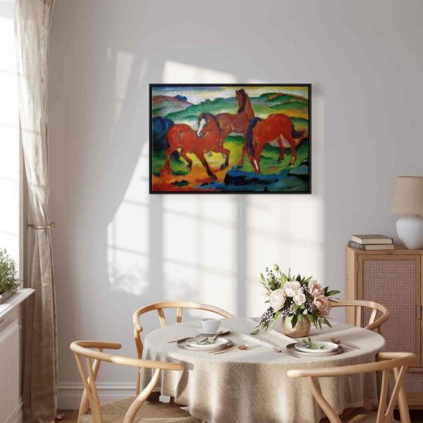 Obraz - The Red Horses (Grazing Horses IV) (Franz Marc)