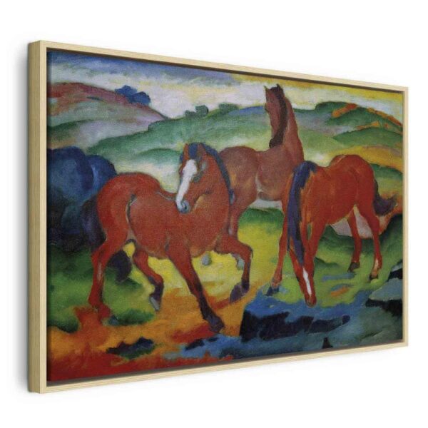 Obraz - The Red Horses (Grazing Horses IV) (Franz Marc)