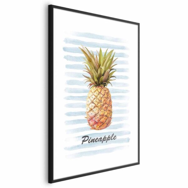 Plakat - Ananas i paski