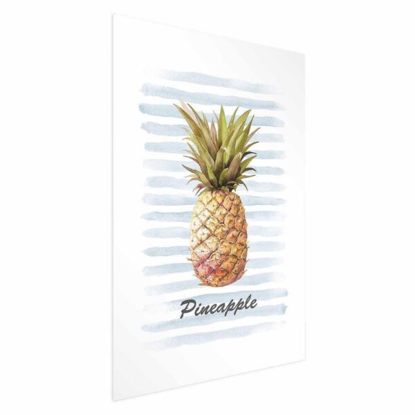 Plakat - Ananas i paski