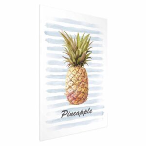 Plakat - Ananas i paski