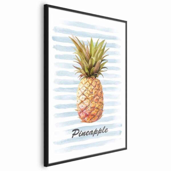 Plakat - Ananas i paski