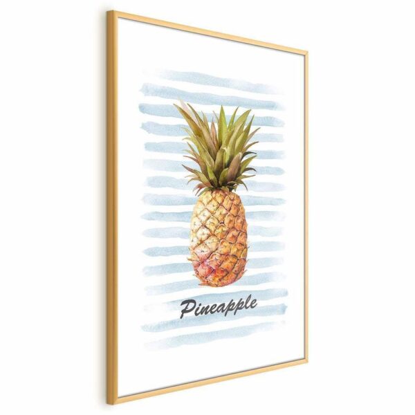 Plakat - Ananas i paski