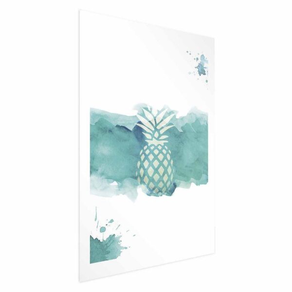 Plakat - Ananas w akwarelach