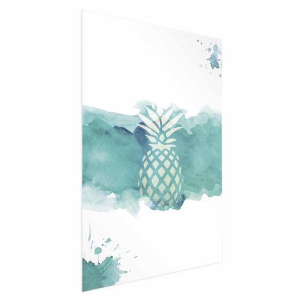 Plakat - Ananas w akwarelach