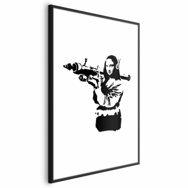 Plakat - Banksy Mona Lisa with Rocket Launcher