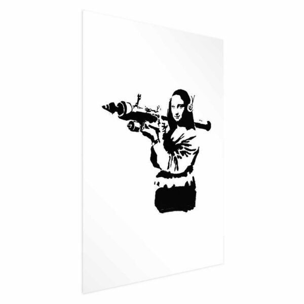 Plakat - Banksy Mona Lisa with Rocket Launcher