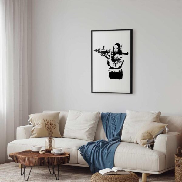 Plakat - Banksy Mona Lisa with Rocket Launcher