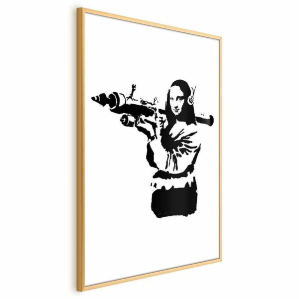 Plakat - Banksy Mona Lisa with Rocket Launcher