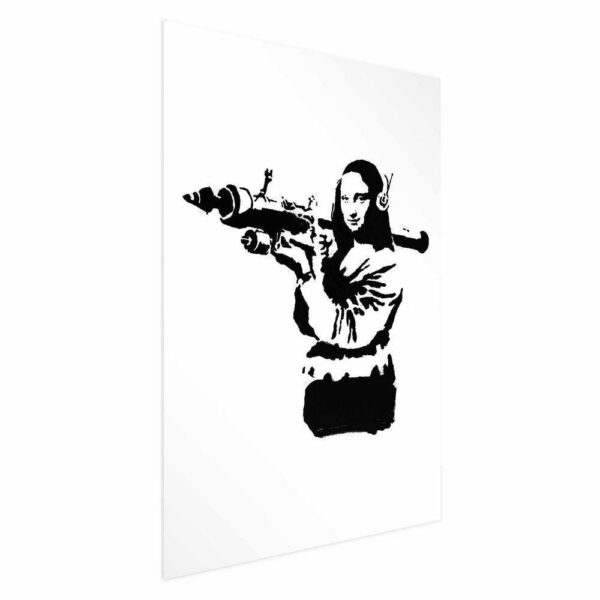 Plakat - Banksy Mona Lisa with Rocket Launcher