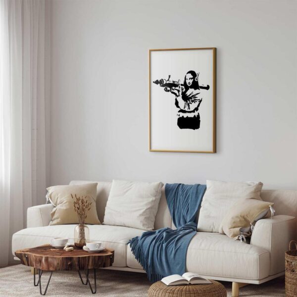 Plakat - Banksy Mona Lisa with Rocket Launcher