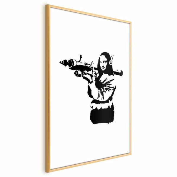 Plakat - Banksy Mona Lisa with Rocket Launcher