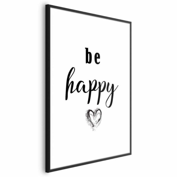 Plakat - Be happy