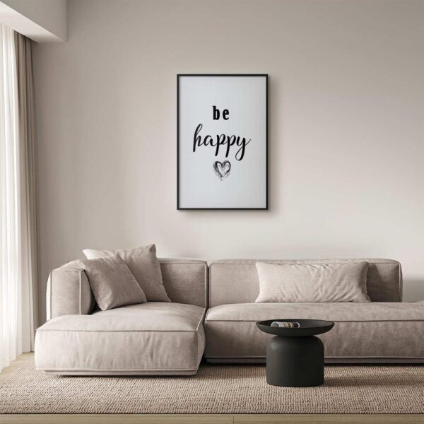 Plakat - Be happy