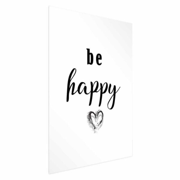 Plakat - Be happy