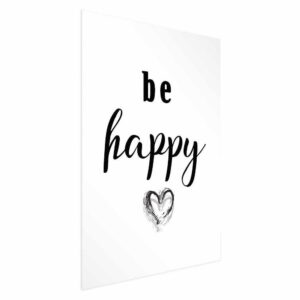 Plakat - Be happy