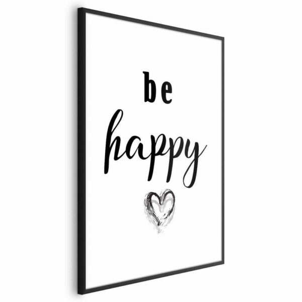 Plakat - Be happy