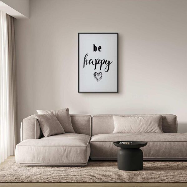 Plakat - Be happy