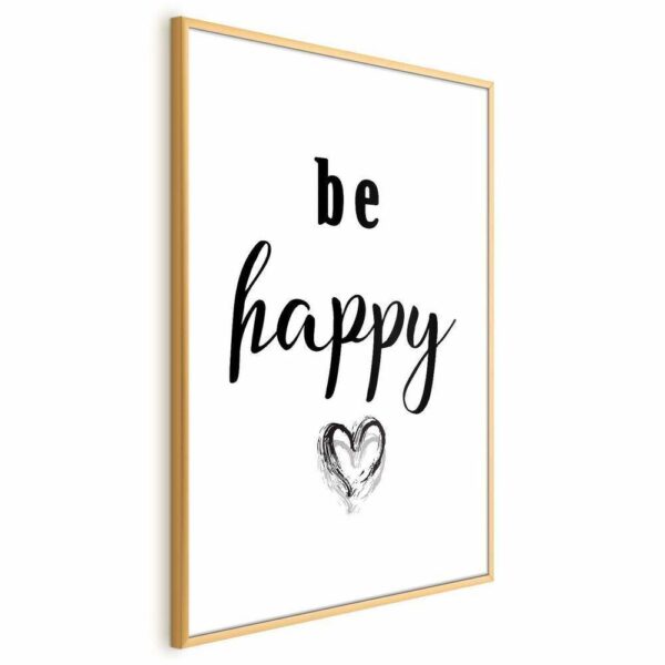 Plakat - Be happy