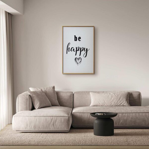 Plakat - Be happy