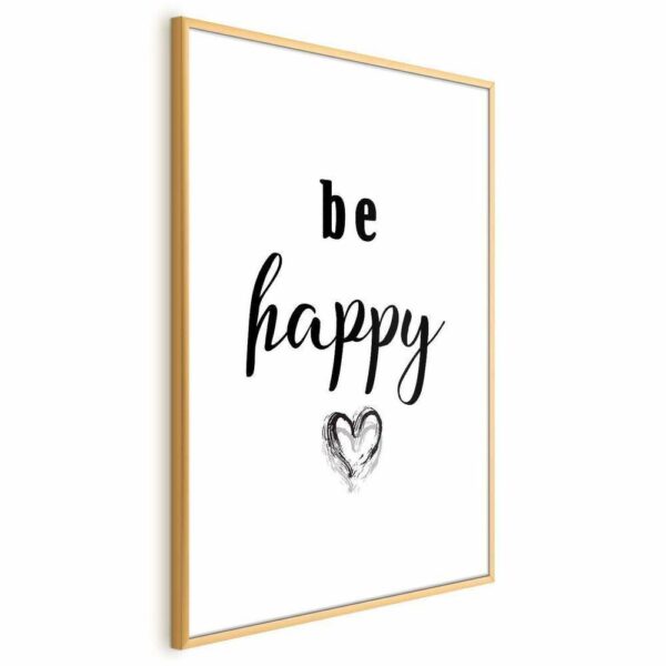 Plakat - Be happy