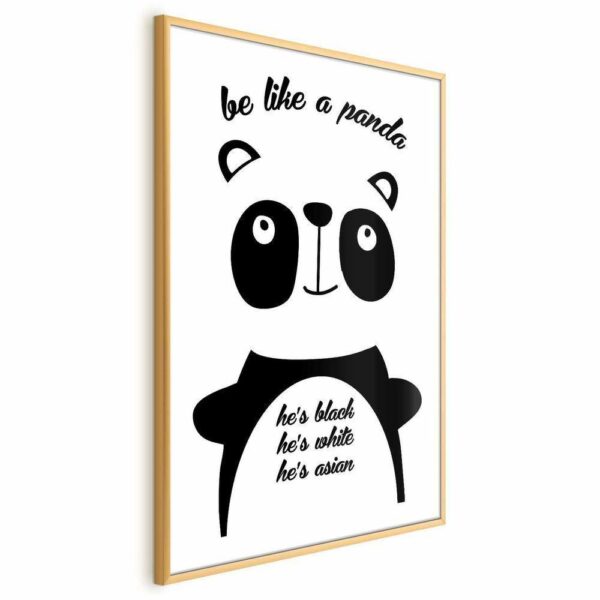 Plakat - Be like a panda