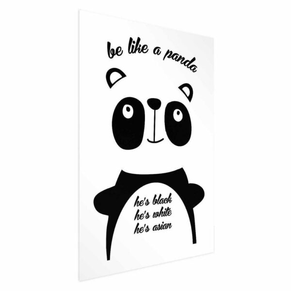 Plakat - Be like a panda