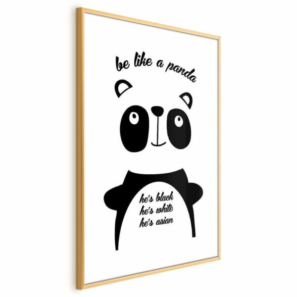 Plakat - Be like a panda