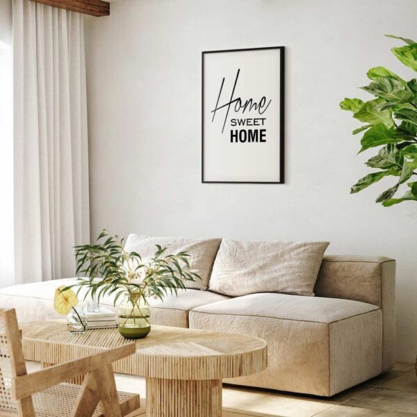 Plakat - Black and White: Home Sweet Home