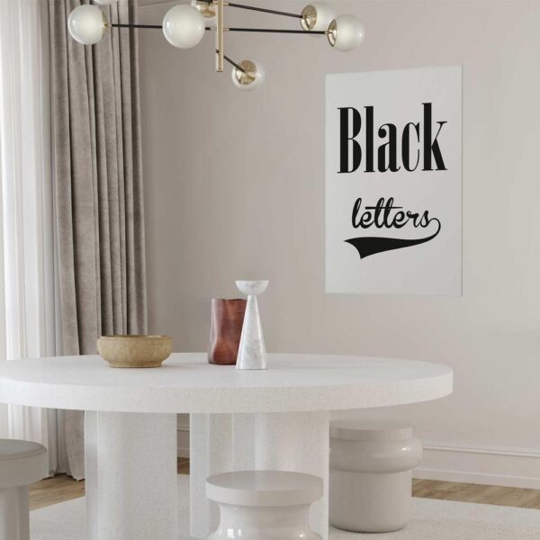 Plakat - Black letters